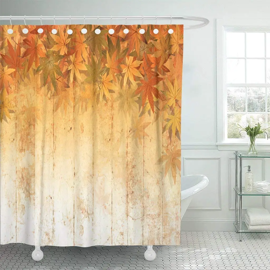 Orange October Fall Leaf Border Abstract Thanksgiving Pattern Yellow Shower Curtain Waterproof Polyester Fabric 72 x 72 Inches
Orange October Fall Leaf Border Abstract Thanksgiving Pattern Yellow Shower Curtain Waterproof Polyester Fabric 72 x 72 Inches