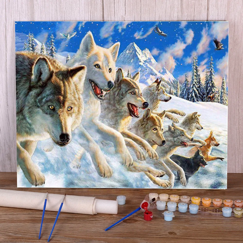 Набор для рисования по номерам на холсте волка, 50 Х70 см
Набор для рисования по номерам на холсте волка, 50 Х70 см