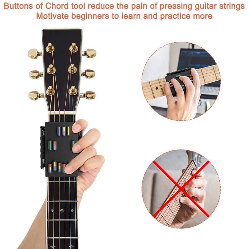 Guitar Chord Tool, Beginner One-Key Chord Guitar Learning Tools, Guitar Practice Assisted Tool Guitar Accessories
Guitar Chord Tool, Beginner One-Key Chord Guitar Learning Tools, Guitar Practice Assisted Tool Guitar Accessories