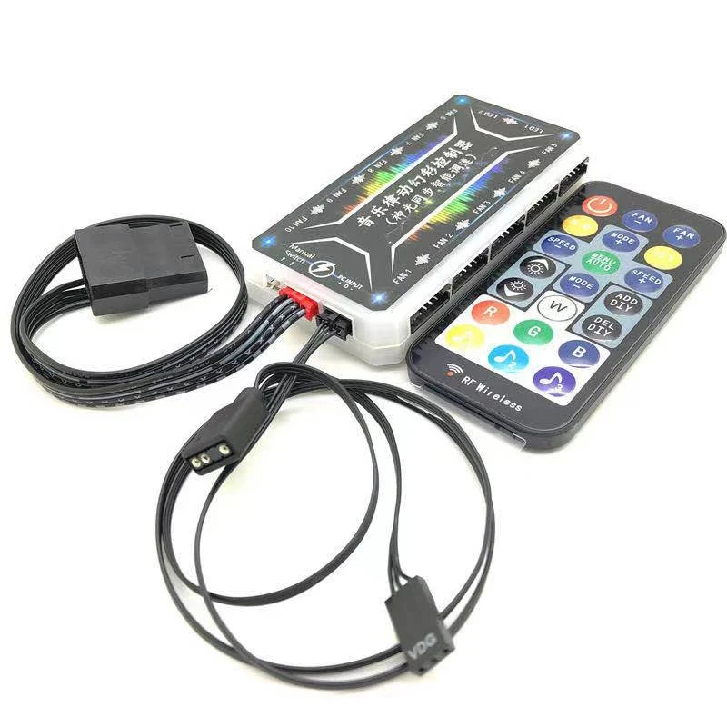 Computer motherboard fan SATA interface 5v LED ws2812b 5050 RGB addressable pixel light strip controller can control wind speed
Computer motherboard fan SATA interface 5v LED ws2812b 5050 RGB addressable pixel light strip controller can control wind speed