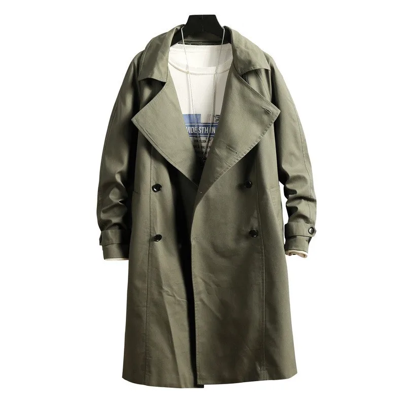 Harajuku Mens Autumn Long Trench Coat Military Style Double Breasted Belted Loose Fit Windbreaker Casual Trench Plus Size 5XL
Harajuku Mens Autumn Long Trench Coat Military Style Double Breasted Belted Loose Fit Windbreaker Casual Trench Plus Size 5XL