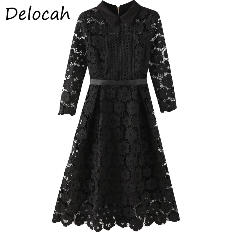 Delocah Women Summer Fashion RunwayParty Midi Dress Lace Hollow Out Long Sleeve Black Printed Ladies A-Line Dresses vestidos
Delocah Women Summer Fashion RunwayParty Midi Dress Lace Hollow Out Long Sleeve Black Printed Ladies A-Line Dresses vestidos