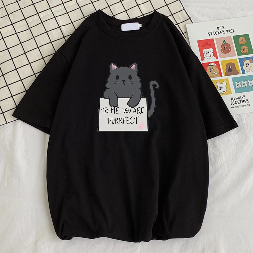 To Me You Are Purfect Cute Little Black Cat Print Man T-Shirts Cool O-Neck Tshirt Creativity Quality T-Shirt Vogue Slim Men Top
To Me You Are Purfect Cute Little Black Cat Print Man T-Shirts Cool O-Neck Tshirt Creativity Quality T-Shirt Vogue Slim Men Top