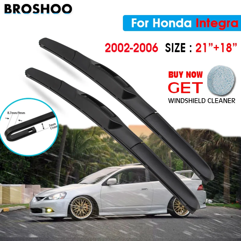 Car Wiper Blade For Honda Integra 21"+18" 2002-2006 Auto Windscreen Windshield Wipers Blades Window Wash Fit U Hook Arms
Car Wiper Blade For Honda Integra 21"+18" 2002-2006 Auto Windscreen Windshield Wipers Blades Window Wash Fit U Hook Arms