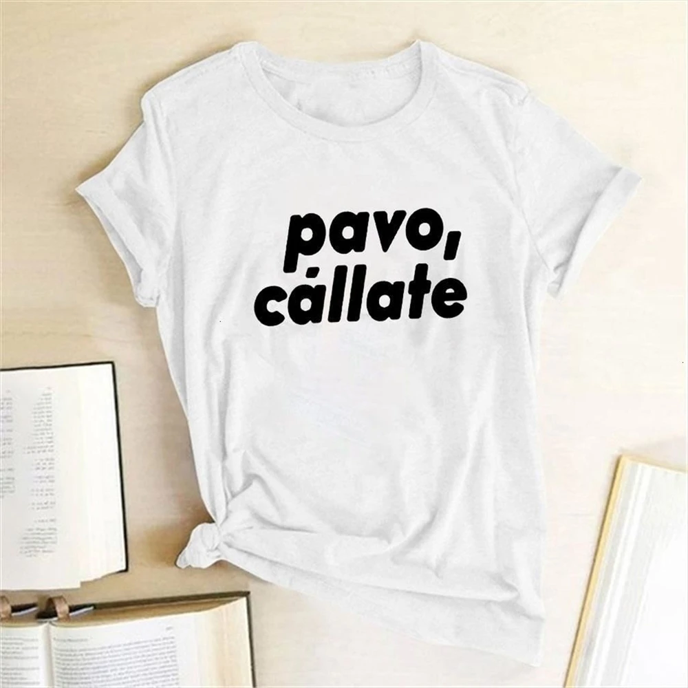Feminist T-shirt Women Tee Shirt Female Pavo Callate Print Summer Casual T Shirt Harajuku Tees Tops T8VW 
Feminist T-shirt Women Tee Shirt Female Pavo Callate Print Summer Casual T Shirt Harajuku Tees Tops T8VW