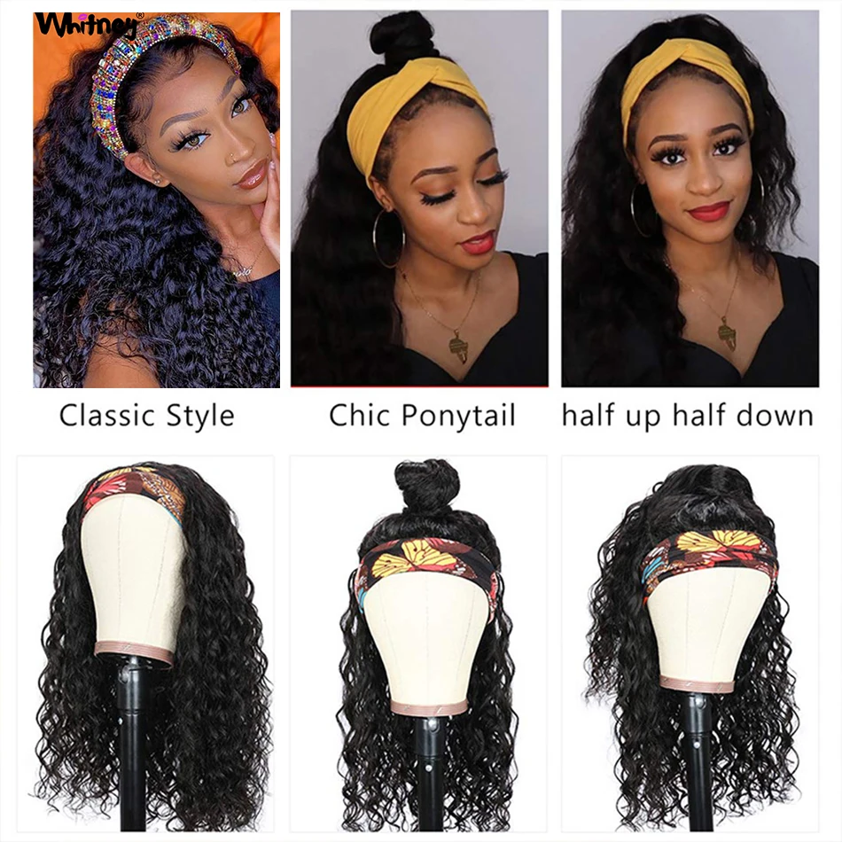 Whitney Wig Water Wave Headband Wig Human Hair Wigs For Black Women Natural Color Headband Wigs Remy Brazilian Wig
Whitney Wig Water Wave Headband Wig Human Hair Wigs For Black Women Natural Color Headband Wigs Remy Brazilian Wig