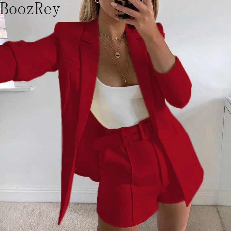 BoozRey Two Piece Blazer Suit Women Office Blazer Set Autumn Long Sleeve Blazer Shorts 2 Piece Set Womens Casual Blazers Set
BoozRey Two Piece Blazer Suit Women Office Blazer Set Autumn Long Sleeve Blazer Shorts 2 Piece Set Womens Casual Blazers Set