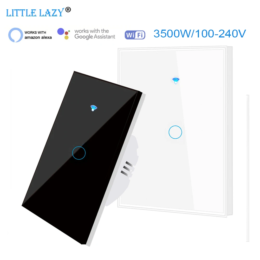 1 gang Wifi Smart Touch Light Switch Support RF433 433Mhz remote control Alexa Google Home 100-240V
1 gang Wifi Smart Touch Light Switch Support RF433 433Mhz remote control Alexa Google Home 100-240V