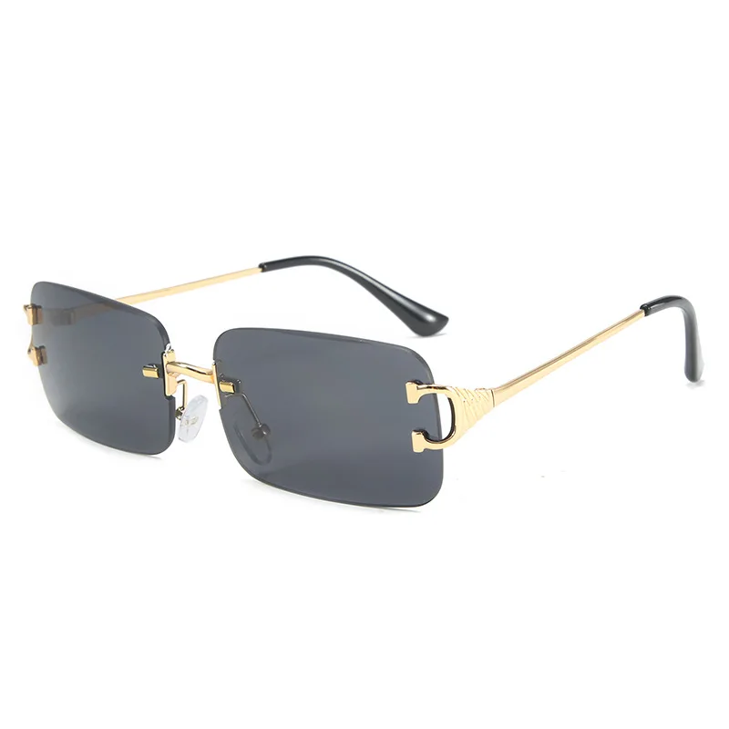 Fashion Rimless Rectangular Sunglasses Women 2021 Trendy Small Rectangle Sun Glasses Summer Traveling Style UV400 Gold Brown
Fashion Rimless Rectangular Sunglasses Women 2021 Trendy Small Rectangle Sun Glasses Summer Traveling Style UV400 Gold Brown