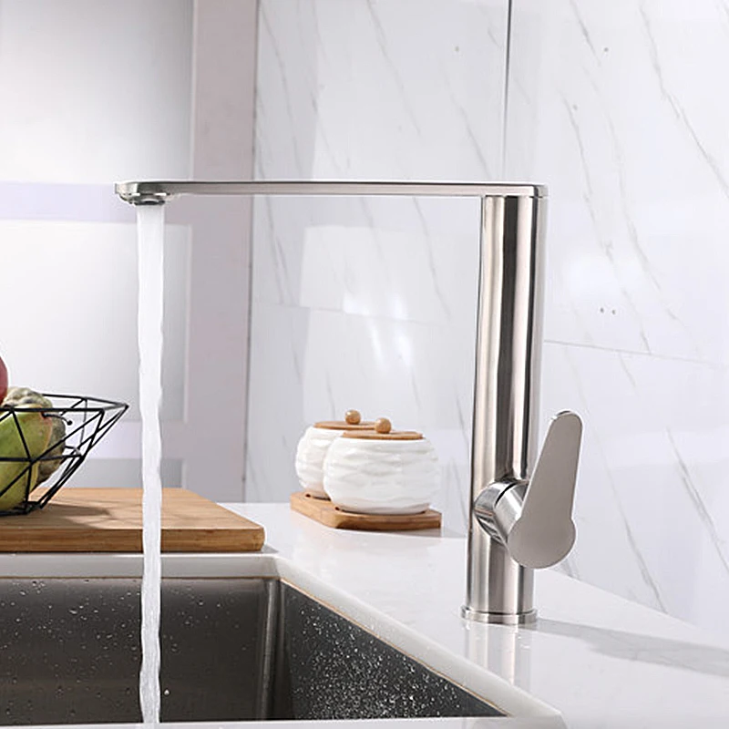 ELLEN Kitchen Faucet Brushed Hot Cold Kitchen Sink Faucets Deck Mountde Water Mixer Tap Stainless Steel EL1507
ELLEN Kitchen Faucet Brushed Hot Cold Kitchen Sink Faucets Deck Mountde Water Mixer Tap Stainless Steel EL1507