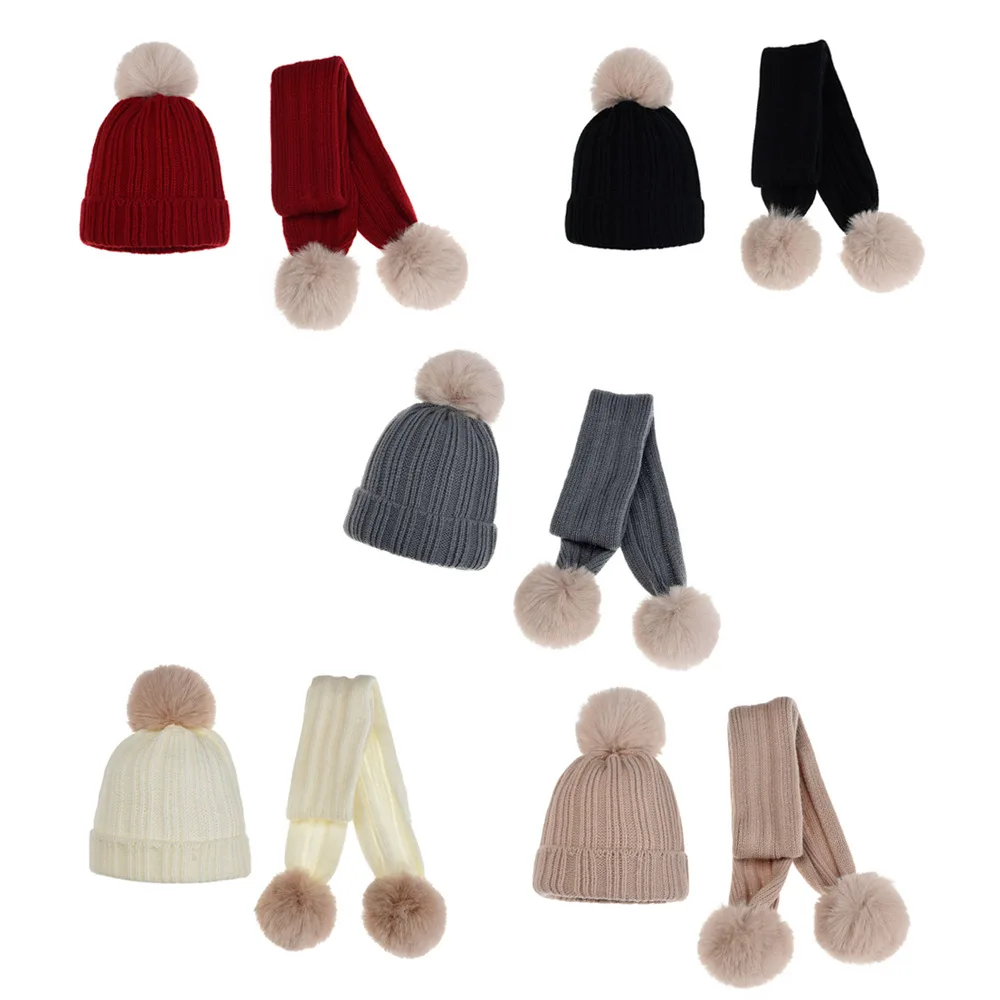 2Pcs/set Winter Knitted Baby Hat and Scarf with Pompom Ear Neck Warmer Toddler Boy Girls Cap Newborn Photography Props
2Pcs/set Winter Knitted Baby Hat and Scarf with Pompom Ear Neck Warmer Toddler Boy Girls Cap Newborn Photography Props