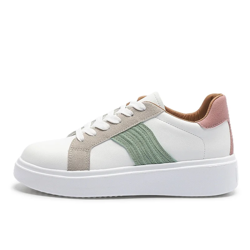 Large Size Girl Thick-soled Increased Sneakers Ladies Casual Shoes Waterproof Leather Shoes Lace Up High-rise Nice Quality 36-41
Large Size Girl Thick-soled Increased Sneakers Ladies Casual Shoes Waterproof Leather Shoes Lace Up High-rise Nice Quality 36-41