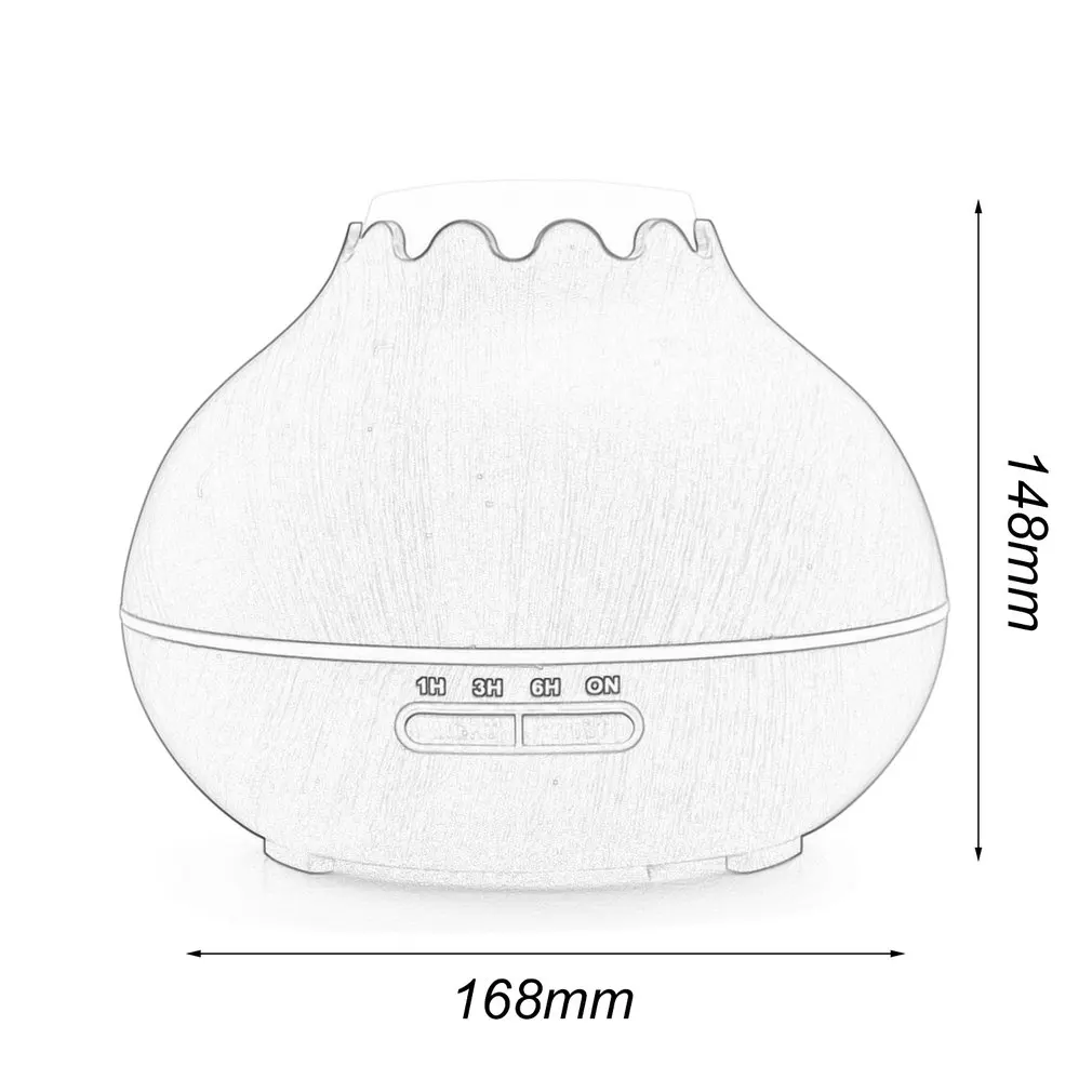 400ml Aroma Essential Oil Diffuser Ultrasonic Wood Grain Air Humidifier with 7 Color Changing LED Lights for Office Home
400ml Aroma Essential Oil Diffuser Ultrasonic Wood Grain Air Humidifier with 7 Color Changing LED Lights for Office Home