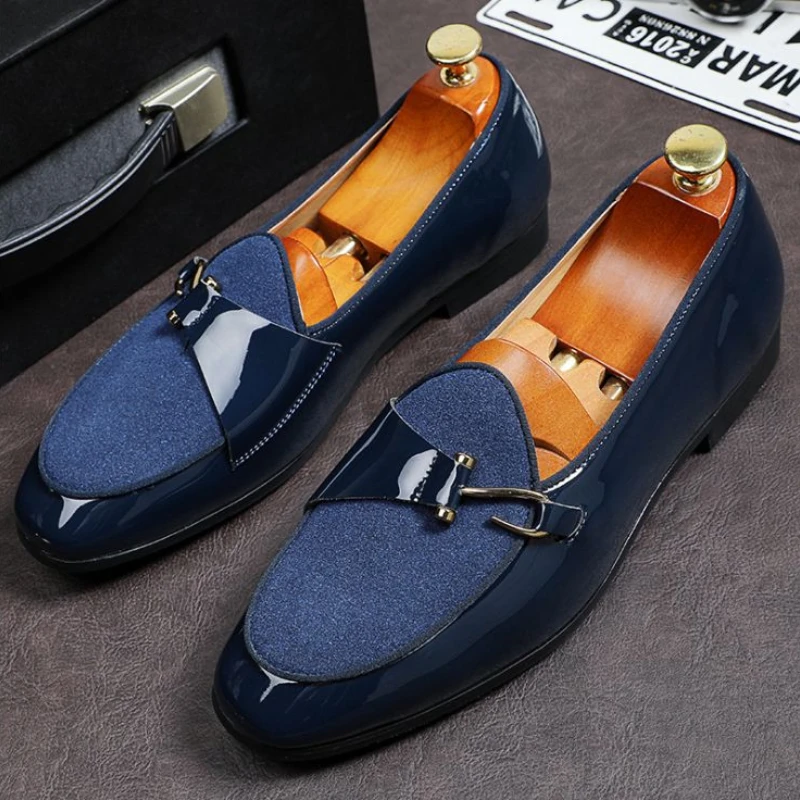 2021 New Men's Business and Leisure Pu Splicing Buckle Lefu Shoes Simple One Foot Fashion Personalized Men's Shoes Hot KN003
2021 New Men's Business and Leisure Pu Splicing Buckle Lefu Shoes Simple One Foot Fashion Personalized Men's Shoes Hot KN003