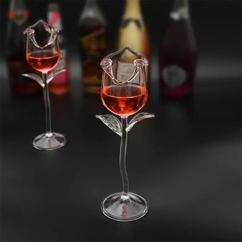 Fancy Red Wine Goblet Wine Cocktail Glasses 100ml Rose Flower Shape Wine Glass Party Barware Drinkware
Fancy Red Wine Goblet Wine Cocktail Glasses 100ml Rose Flower Shape Wine Glass Party Barware Drinkware