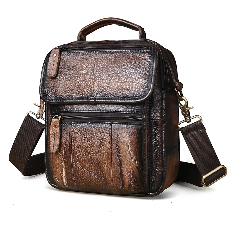 Thick Real Cow Leather Male Travel Shoulder Messenger bag Vintage Coffee College Cross-body Bag 9" Tote Mochila Satchel bag 038
Thick Real Cow Leather Male Travel Shoulder Messenger bag Vintage Coffee College Cross-body Bag 9" Tote Mochila Satchel bag 038