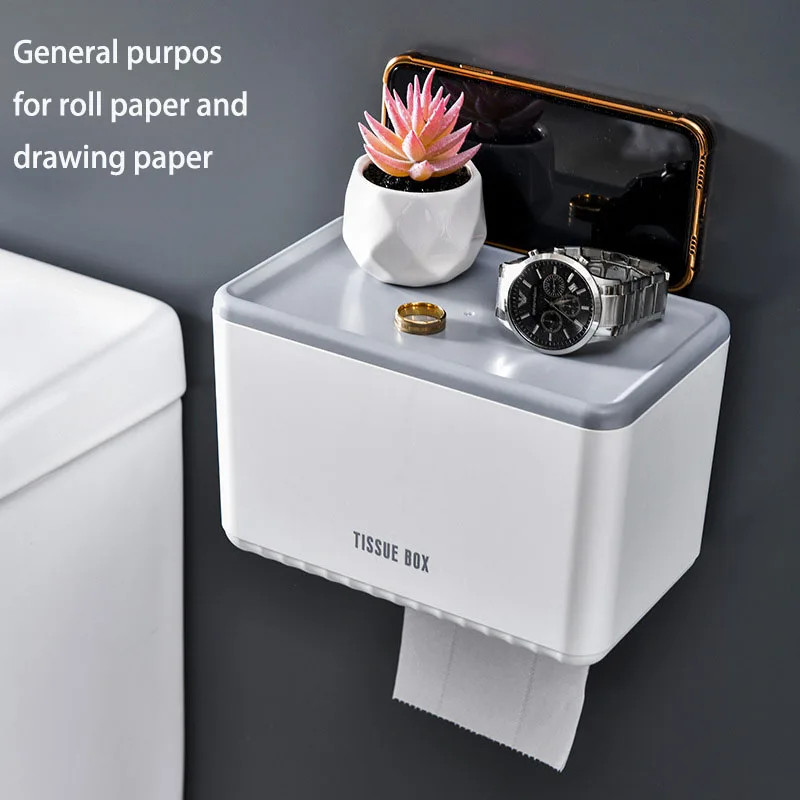 Toilet tissue box tissue rack punch-free household toilet storage rack wall-mounted roll paper rack tissue box
Toilet tissue box tissue rack punch-free household toilet storage rack wall-mounted roll paper rack tissue box