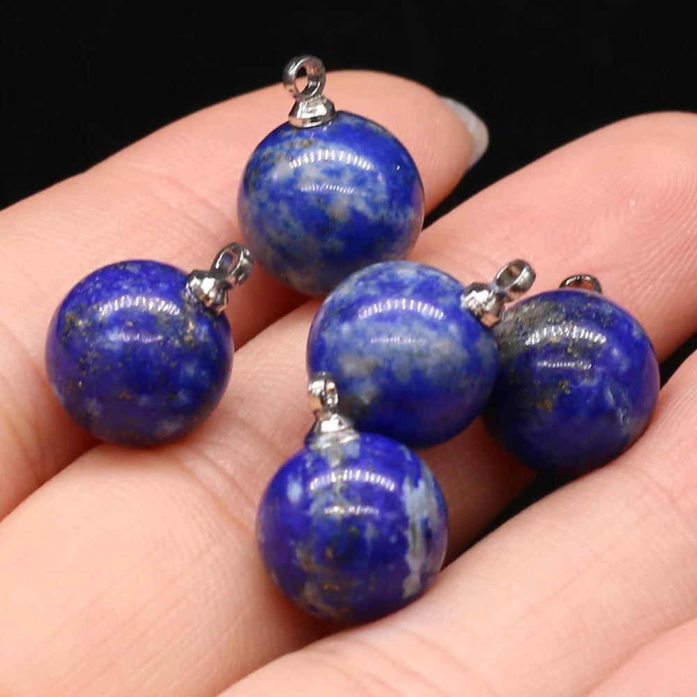5PCS Natural Semi-precious Stones Pendant Lapis Lazuli Round Ball DIY for Jewelry Making Necklaces Accessories
5PCS Natural Semi-precious Stones Pendant Lapis Lazuli Round Ball DIY for Jewelry Making Necklaces Accessories