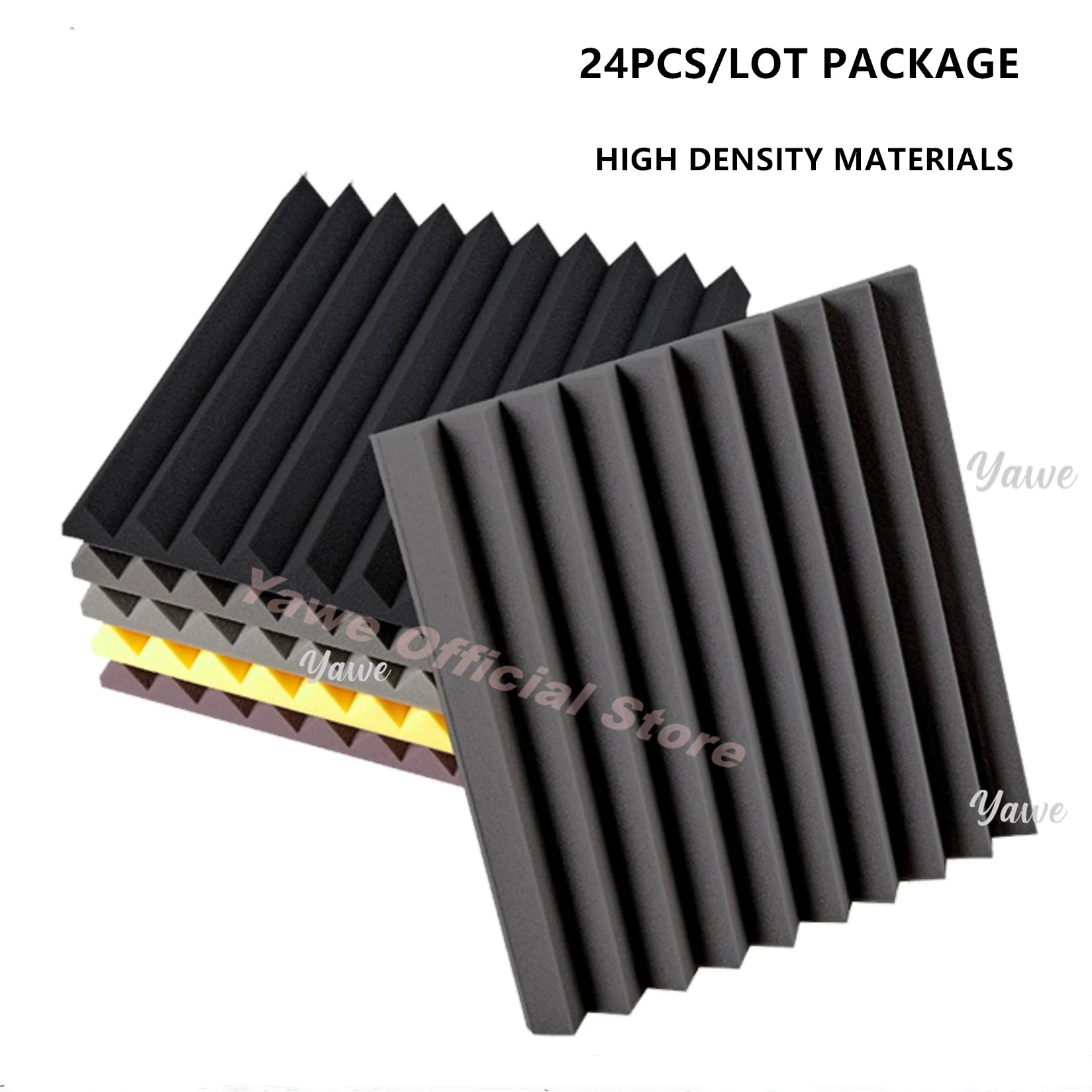 24PCS 30*30*2.5cm Studio Acoustic Foam Sound Foam Sound Proofing Protective Sponge Soundproof Absorption Treatment Panel
24PCS 30*30*2.5cm Studio Acoustic Foam Sound Foam Sound Proofing Protective Sponge Soundproof Absorption Treatment Panel