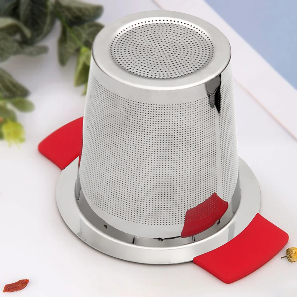 With Double Handles Accessories Easy Use Tea Infuser Large Capacity Stainless Steel Loose Leaf Coffee Fine Mesh Home Office
With Double Handles Accessories Easy Use Tea Infuser Large Capacity Stainless Steel Loose Leaf Coffee Fine Mesh Home Office