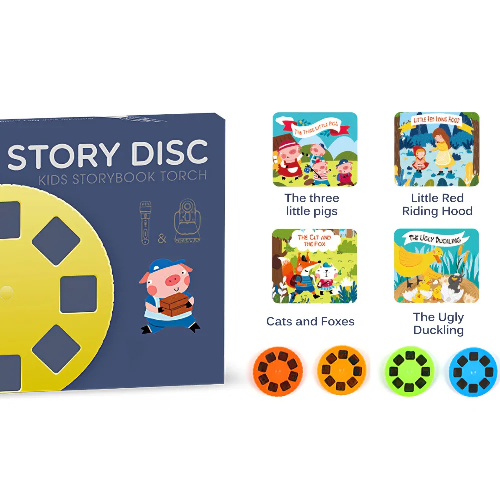 IKAUOIE Children Story Projector Kaleidoscope Night Light Up Baby Toys Lamp Kids Learning Educational Toys Luminous Film Disc
IKAUOIE Children Story Projector Kaleidoscope Night Light Up Baby Toys Lamp Kids Learning Educational Toys Luminous Film Disc