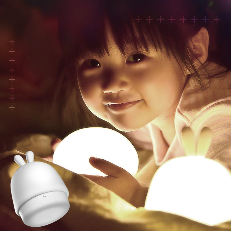 LED Night Lamp Kawaii Children's Night Light Brightness Adjustable Silicone Rabbit Night Light Ambient Light Room For Kids Gift
LED Night Lamp Kawaii Children's Night Light Brightness Adjustable Silicone Rabbit Night Light Ambient Light Room For Kids Gift