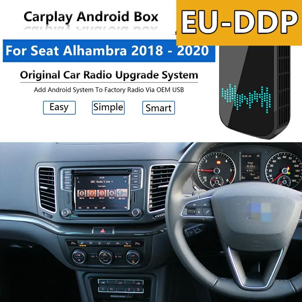 Автомагнитола Carplay обновленная на Android для Seat Alhambra 2018 - 2020 Apple Беспроводная Автомобильная Мультимедийная приставка с искусственным интеллектом и GPS Навигатором
Автомагнитола Carplay обновленная на Android для Seat Alhambra 2018 - 2020 Apple Беспроводная Автомобильная Мультимедийная приставка с искусственным интеллектом и GPS Навигатором