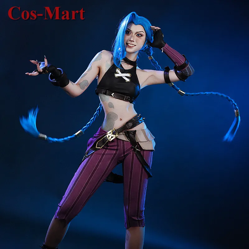 Cos-Mart Game LOL Jinx Cosplay Costume Fashion Lovely Combat Uniform Female Activity Party Role Play Clothing New
Cos-Mart Game LOL Jinx Cosplay Costume Fashion Lovely Combat Uniform Female Activity Party Role Play Clothing New