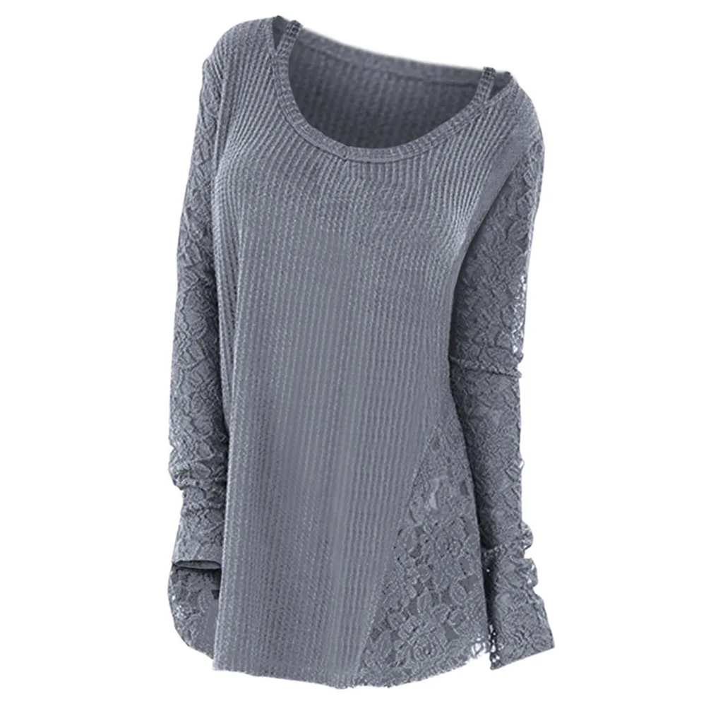 2021 Autumn/Spring Lace Panel Floral Women Sweater Knitted Tops Solid Jumper Casual Pullovers Harajuku Long Sweater Casual Mom 
2021 Autumn/Spring Lace Panel Floral Women Sweater Knitted Tops Solid Jumper Casual Pullovers Harajuku Long Sweater Casual Mom