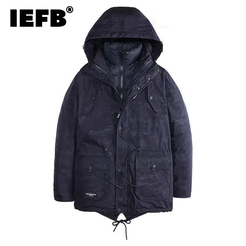 Мужская камуфляжная куртка с хлопковой подкладкой и капюшоном, средней длины
Мужская камуфляжная куртка с хлопковой подкладкой и капюшоном, средней длины