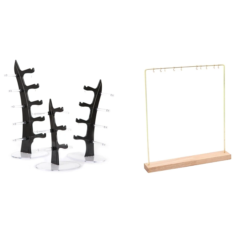 Fashion Jewelry Display Rack Earrings Hanging with Glasses Display Stand Sunglasses Display Stand Black
Fashion Jewelry Display Rack Earrings Hanging with Glasses Display Stand Sunglasses Display Stand Black
