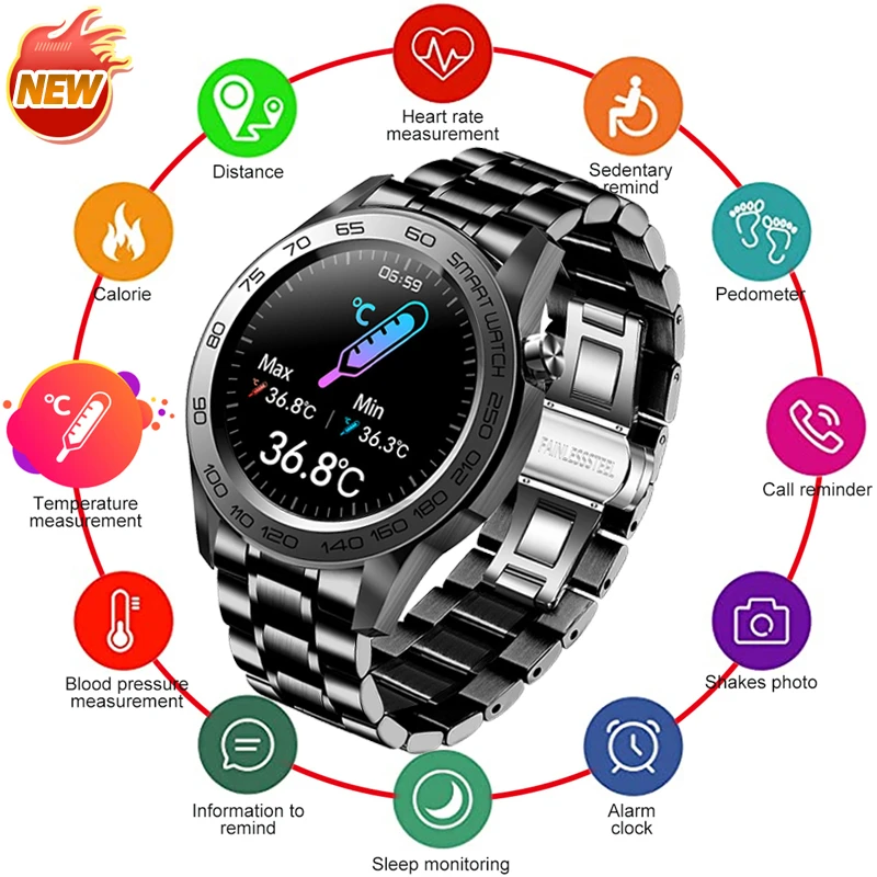 LIGE Men Smartwatch Fitness Tracker Blood Pressure Heart Rate Sleep Monitoring 1.54'' Full Touch Smart Watch Men For Android IOS
LIGE Men Smartwatch Fitness Tracker Blood Pressure Heart Rate Sleep Monitoring 1.54'' Full Touch Smart Watch Men For Android IOS