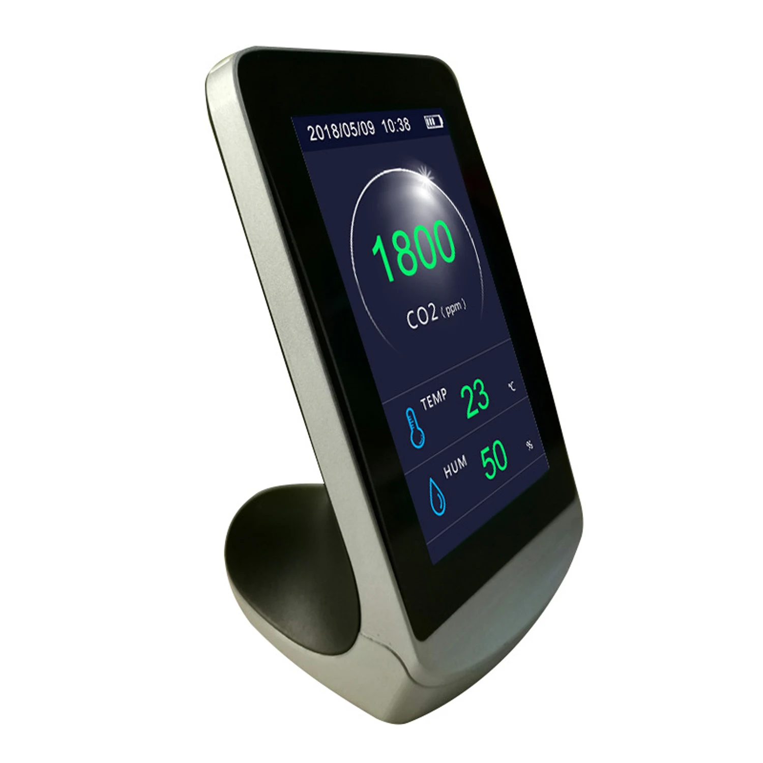 Professional CO2 Detector Air Quality Detector Analyzer Monitor 4.3 Inch LCD Display Multifunctional Thermometer and Hygrometer
Professional CO2 Detector Air Quality Detector Analyzer Monitor 4.3 Inch LCD Display Multifunctional Thermometer and Hygrometer