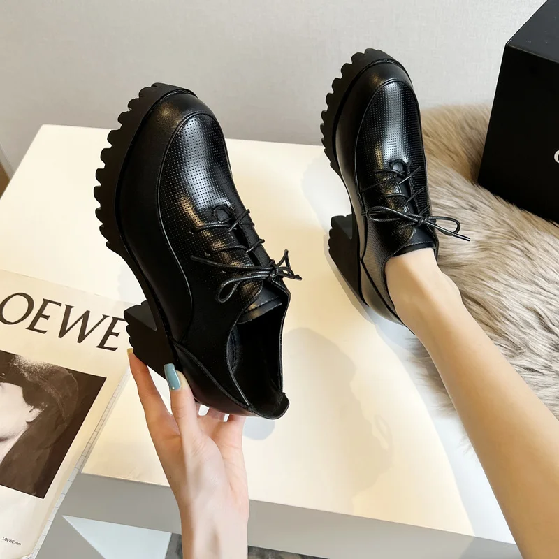 2021 Single Shoes Women Thick-heeled Platform Lace-up High-heeled Shoes Casual Versatile Comfortable Non-slip Women's Shoes
2021 Single Shoes Women Thick-heeled Platform Lace-up High-heeled Shoes Casual Versatile Comfortable Non-slip Women's Shoes