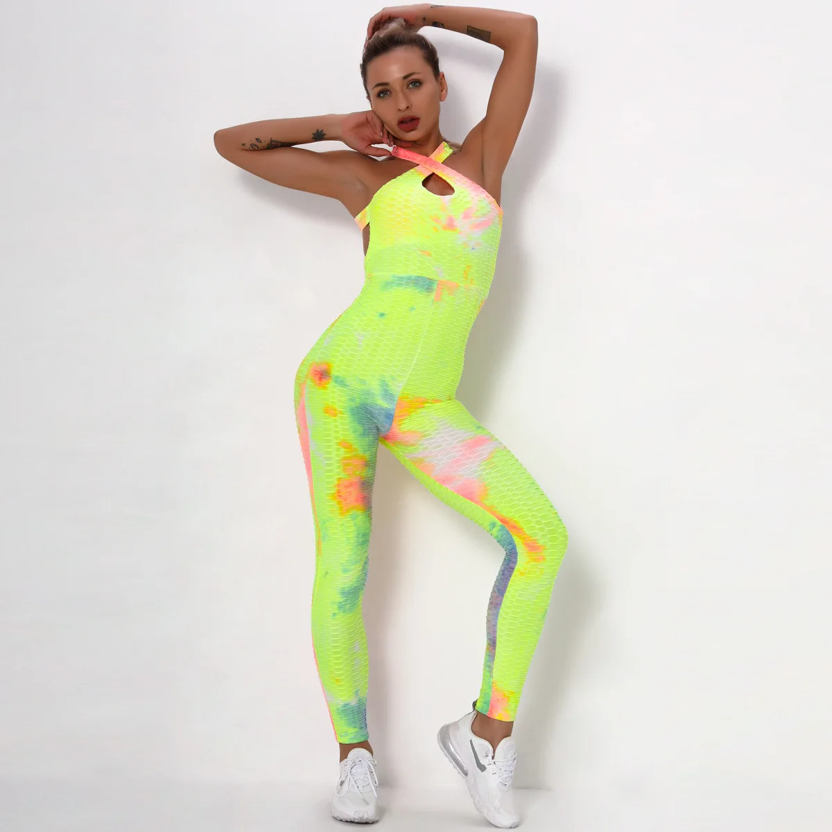 1216LXF CUSTOM LOGO LABEL jacquard bubble Yoga Pants ink slim body lifting hip one-piece suit suspender Yoga dress for women
1216LXF CUSTOM LOGO LABEL jacquard bubble Yoga Pants ink slim body lifting hip one-piece suit suspender Yoga dress for women
