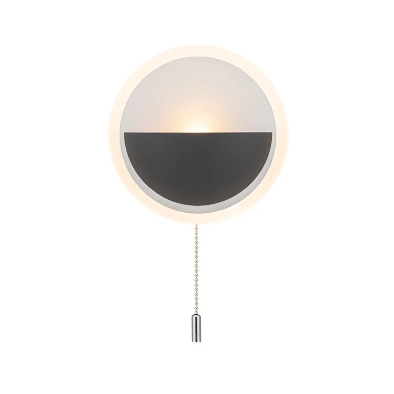 

Нордический минималистичный настенный светильник с выключателем, регулируемая прикроватная лампа для спальни, гостиной, задний фон для ба...
