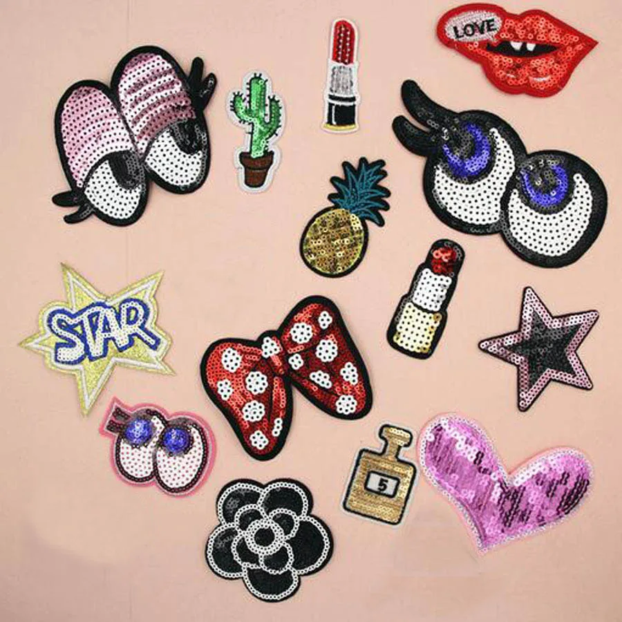 1PC Paillette Sequins Embroidered Patches Clothes Stickers Bag Sew Iron On Applique DIY Apparel Sewing Clothing Accessories BU20
1PC Paillette Sequins Embroidered Patches Clothes Stickers Bag Sew Iron On Applique DIY Apparel Sewing Clothing Accessories BU20