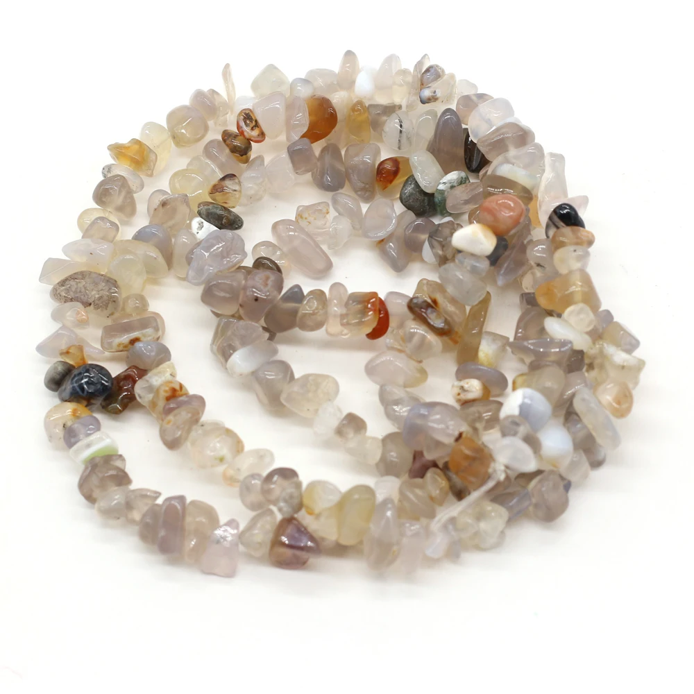 Exquisite Beads 5-8mm Natural Stone Grey Agate Gravel Beaded for Jewelry Making DIY Bracelet Necklace Accessories Gift
Exquisite Beads 5-8mm Natural Stone Grey Agate Gravel Beaded for Jewelry Making DIY Bracelet Necklace Accessories Gift