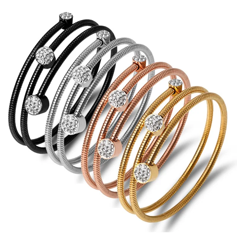 Vintage Three Round Design CZ Crystal Wire Wistband Bangles & Bracelets For Men Women Simple Stainless Steel Cuff Bangle Jewelry
Vintage Three Round Design CZ Crystal Wire Wistband Bangles & Bracelets For Men Women Simple Stainless Steel Cuff Bangle Jewelry