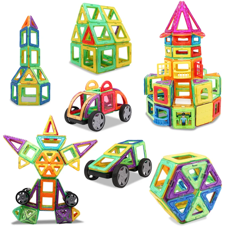 KACUU Конструктор из магнитных блоков Большого размера, модель и игрушка для строительства, образовательная игрушка для детей.