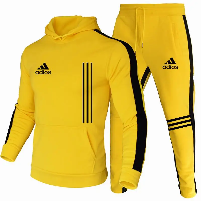 2021 New Brand Men's Sports suit Cotton Trendy Hooded Sports clothes 2 Piece Jogging Pants Sweatshirt Fitness Pullovers Set
2021 New Brand Men's Sports suit Cotton Trendy Hooded Sports clothes 2 Piece Jogging Pants Sweatshirt Fitness Pullovers Set