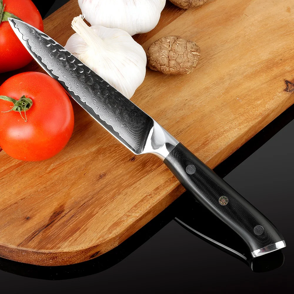 XITUO 5 Inch Utility Slicing Knife 67 Layers Japanese Damascus Stainless Steel VG-10 Cooking Tools Chef Kitchen Knife Damascus
XITUO 5 Inch Utility Slicing Knife 67 Layers Japanese Damascus Stainless Steel VG-10 Cooking Tools Chef Kitchen Knife Damascus
