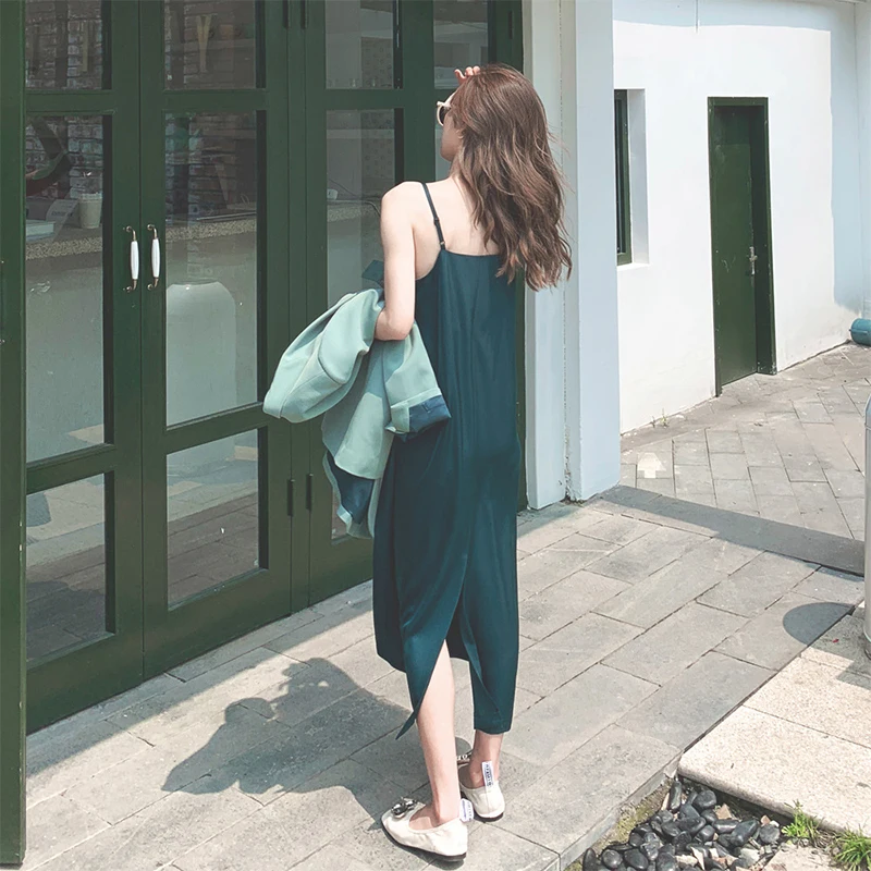 new arrival comfortable high quality dress suits sexy long basic Spaghetti Strap dress and loose suit elegant casual dress suits
new arrival comfortable high quality dress suits sexy long basic Spaghetti Strap dress and loose suit elegant casual dress suits