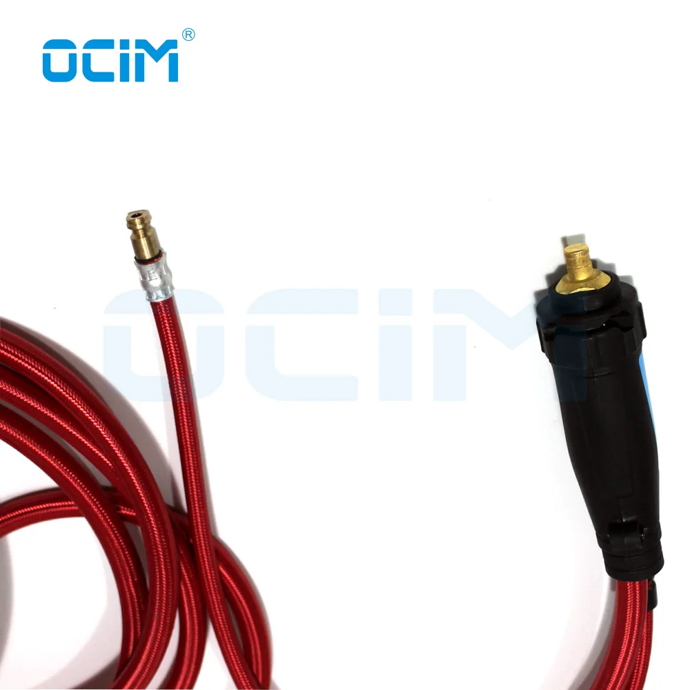 WP9F WP9 WP9V WP9FV 4M Red With 10-25 Euro Connector Air-Cooled Complete TIG Welding Torch
WP9F WP9 WP9V WP9FV 4M Red With 10-25 Euro Connector Air-Cooled Complete TIG Welding Torch