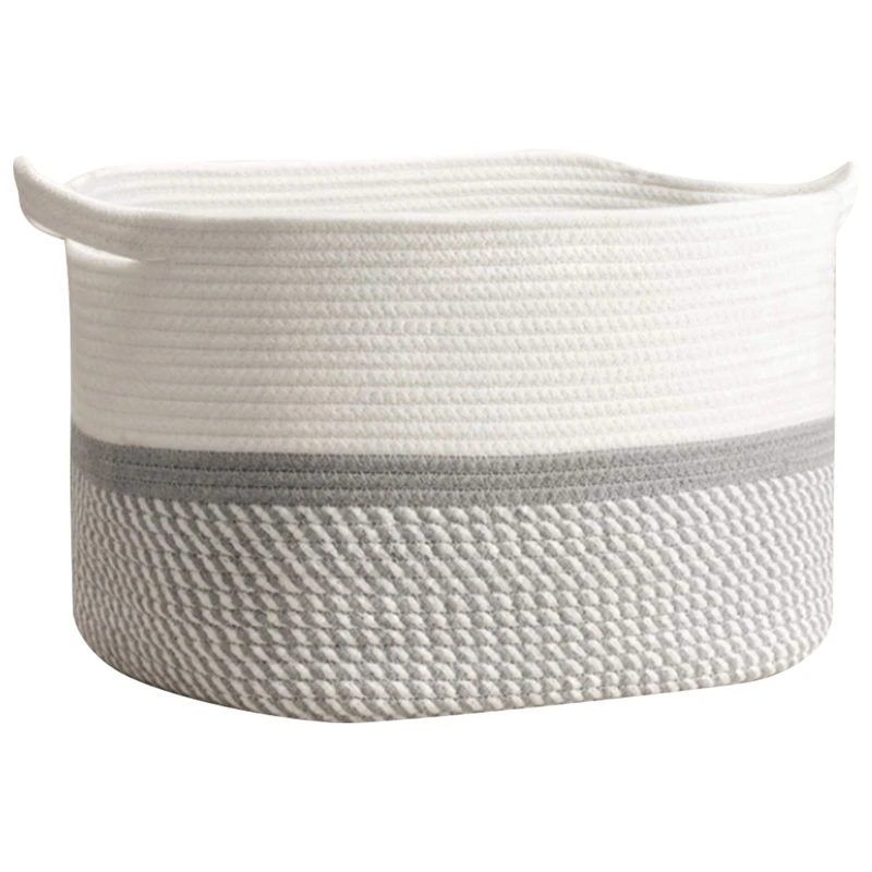 Storage Basket Cotton Rope Woven Storage Basket Organizing Basket Portable Large Storage Basket Household Goods, 55X35CM
Storage Basket Cotton Rope Woven Storage Basket Organizing Basket Portable Large Storage Basket Household Goods, 55X35CM