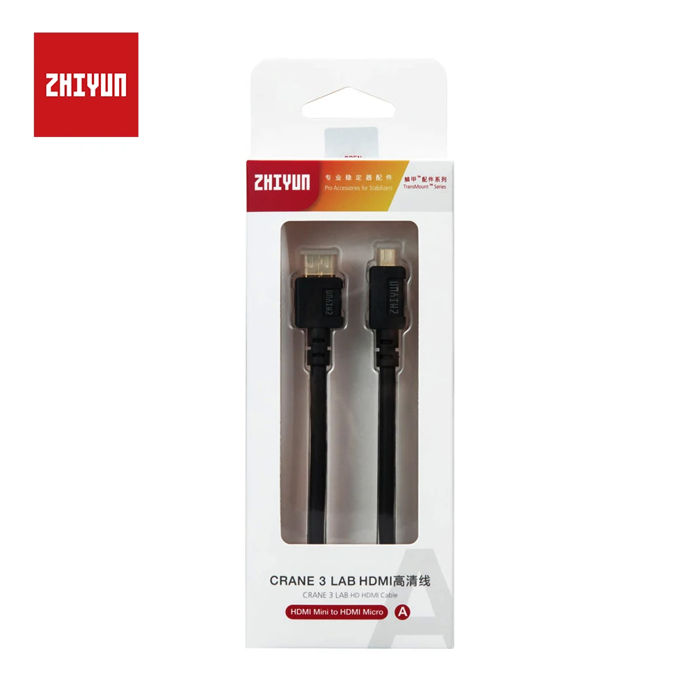

ZHIYUN HDMI-compatible to Micro/Mini Image Transmission Cable for Image transmission Transmitter Crane 3 LAB Weebill S Gimbal
