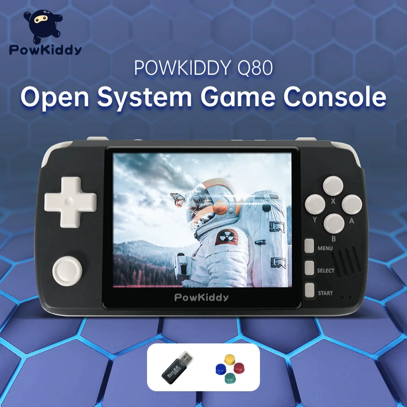 POWKIDDY Q80 3.5 "IPS Screen Retro Handheld Game Console Built-In 4000 Games Open System PS Simulator 48G Handheld Game Player
POWKIDDY Q80 3.5 "IPS Screen Retro Handheld Game Console Built-In 4000 Games Open System PS Simulator 48G Handheld Game Player