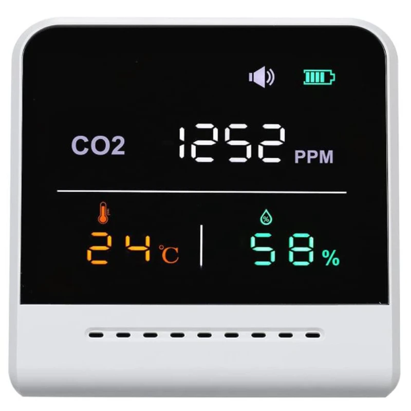 Air Quality Monitor,CO2 Meter Indoor Carbon Dioxide Detector Infrared Induction Large LCD Display Air Quality Monitor
Air Quality Monitor,CO2 Meter Indoor Carbon Dioxide Detector Infrared Induction Large LCD Display Air Quality Monitor