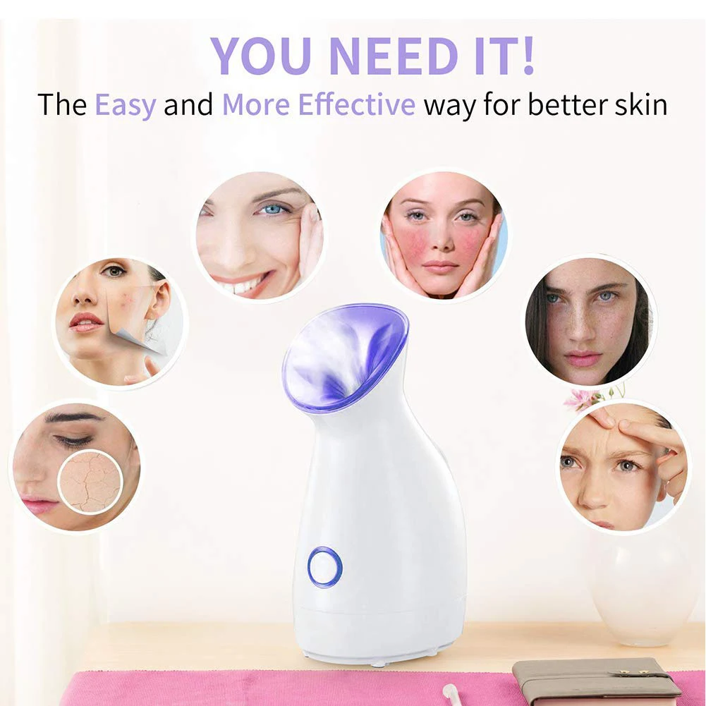 70ml Large-Capacity Water Tank Face Steamer Electric Cleaning Face Brush Skin Spa Beauty Simple Operation White Face Humidifier
70ml Large-Capacity Water Tank Face Steamer Electric Cleaning Face Brush Skin Spa Beauty Simple Operation White Face Humidifier