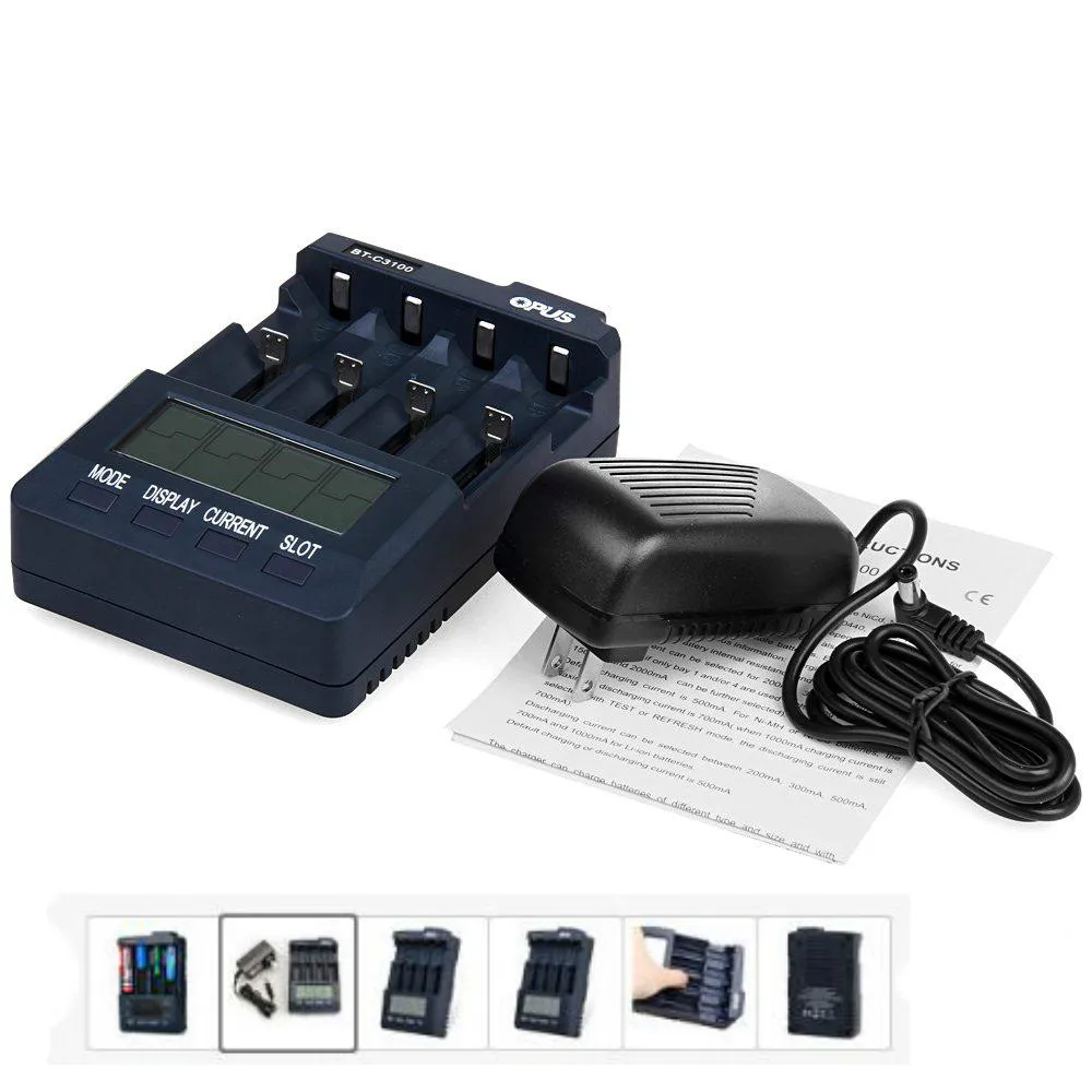 Battery Charger Opus BT-C3100 V2.2 Digital Intelligent 4 Slots AA/AAA LCD Battery Charger Opus BT - C3100 V2.2 r57
Battery Charger Opus BT-C3100 V2.2 Digital Intelligent 4 Slots AA/AAA LCD Battery Charger Opus BT - C3100 V2.2 r57